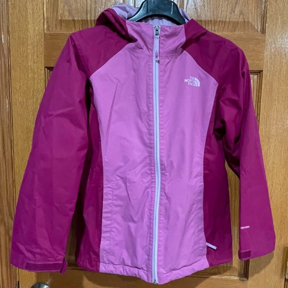 The North Face Other - THE NORTH FACE Dryvent Girls L 14/16 Windbreaker Hooded Rain Jacket Coat Pink